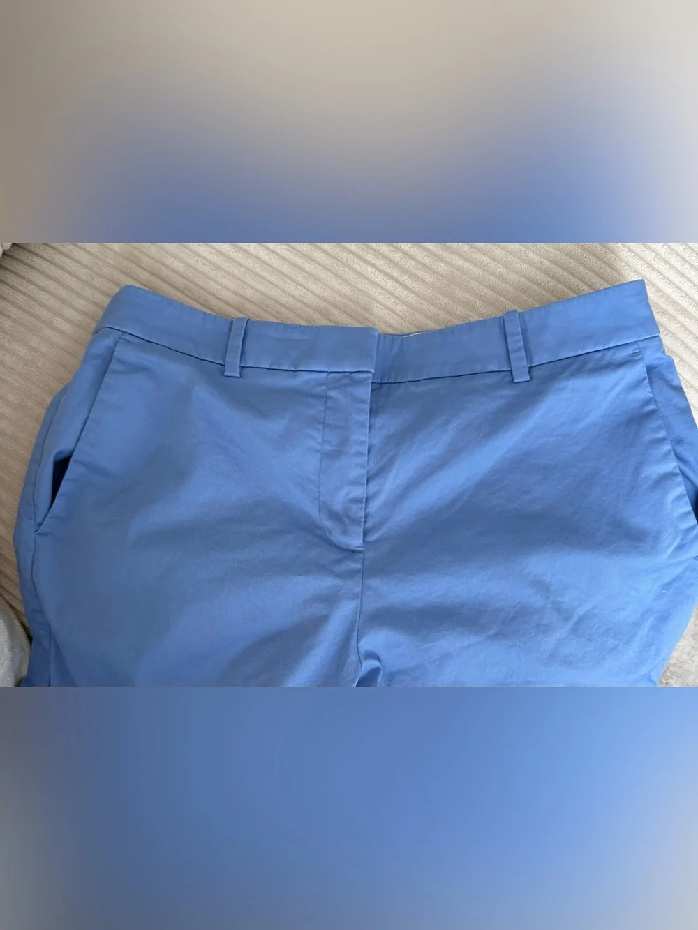 J. Crew Light Blue Cotton Straight-Leg Pants for Women